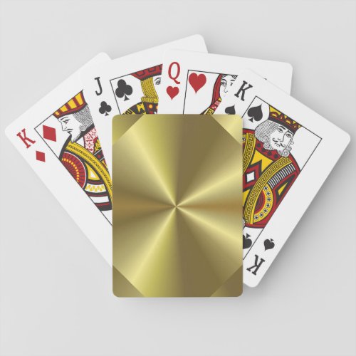 Customize Faux Gold Elegant Template Trendy Playing Cards