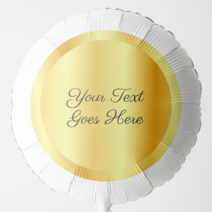Customize Faux Gold Metallic Look Add Script Text Balloon