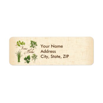 Customize Fines Herbs Labels by pomegranate_gallery at Zazzle