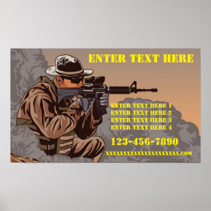 Customize Firearms Tactical Training School Poster