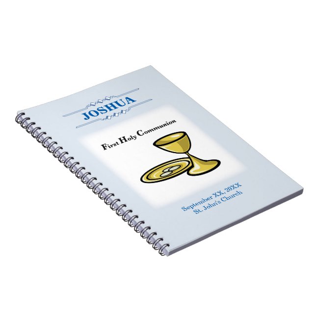 Customize, First Communion Body and Blood Notebook (Right Side)