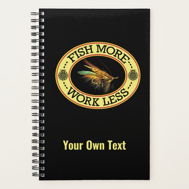 Customize Fish More Work Less Fly Fishing Planner (Front)