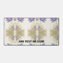 customize floral colorful desk mat