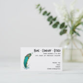 Customize Fly Fishing Business Card (Standing Front)