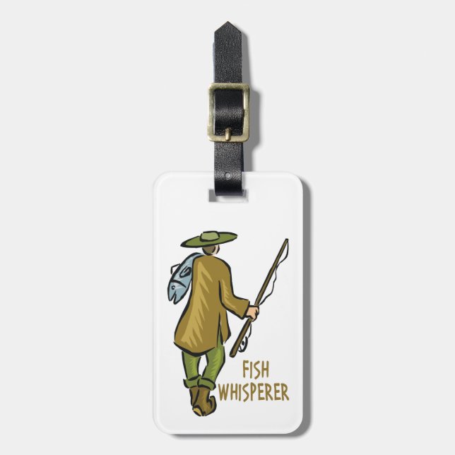 Customize Fly Fishing Luggage Tag (Front Vertical)
