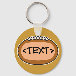 CUSTOMIZE FOOTBALL DESIGN, <TEXT> KEYCHAIN