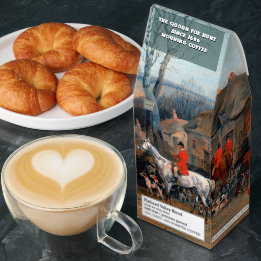 Customize Fox Hunting Scene The Hunt Is On Gift Roasted Coffee