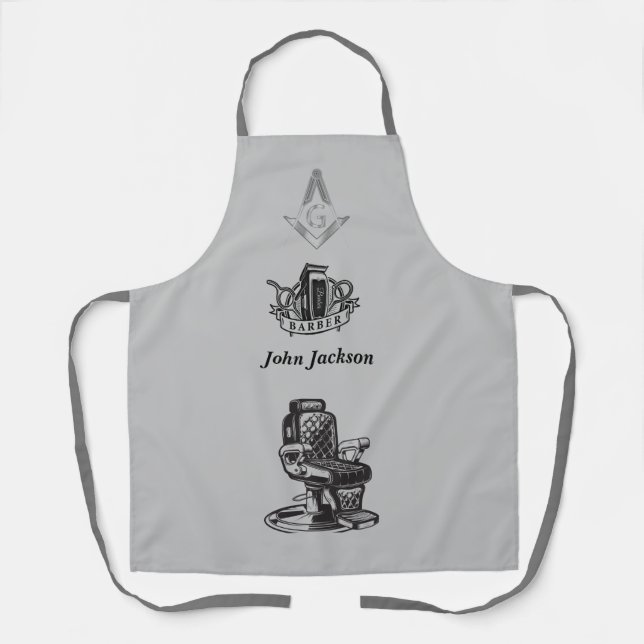 Customize Freemason Barber Apron (Front)