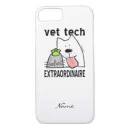 Customize Fun Vet Tech Extraordinaire iPhone 8/7 Case