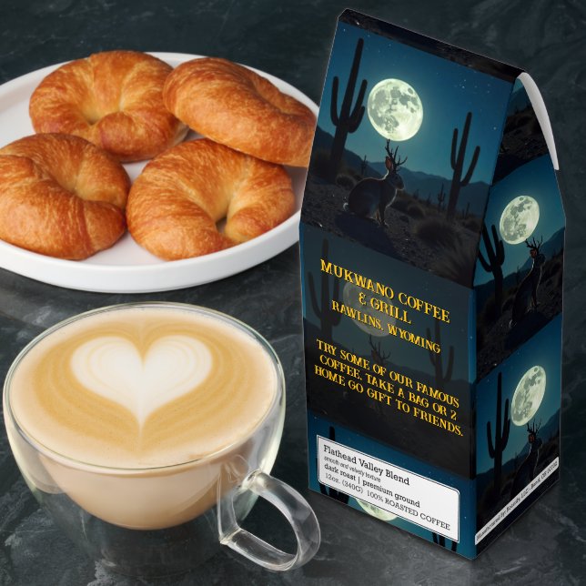 Customize Funny Generic Jackalope Cafe Gift Roasted Coffee (Breakfast)