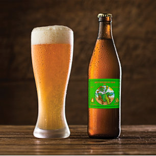 Customize Funny Southern Gator Fishing Wind Surfin Beer Bottle Label