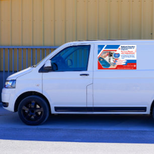 Customize Furnace Heating System Repair Van Car Magnet