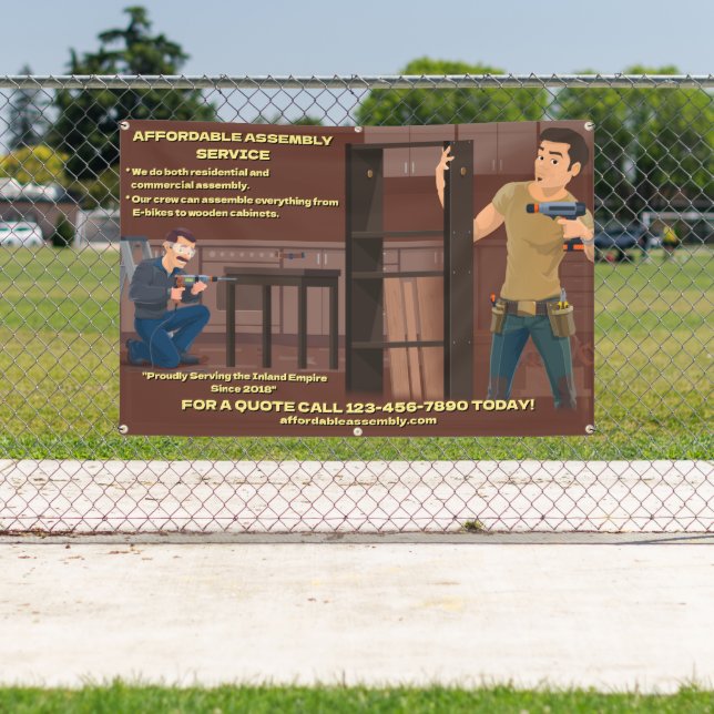 Customize Furniture Equipment Assembly Service Banner (Insitu)