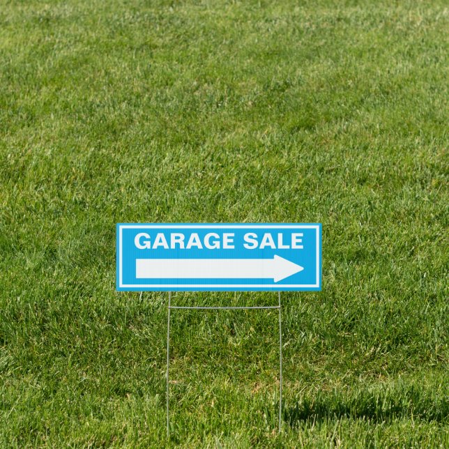 Customize Garage Yard Sale Re-Usable Street Sign (Insitu)
