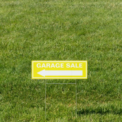 Customize Garage Yard Sale Re_Usable Street Sign