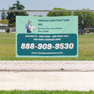 Customize General Contractor Jobsite Advertisement Banner