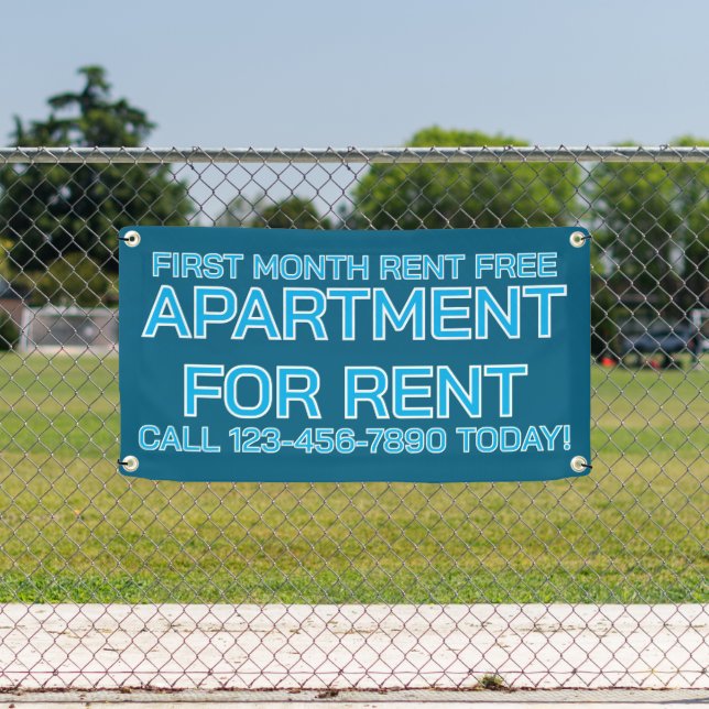 Customize Generic Apartment For Rent Lease Banner (Insitu)