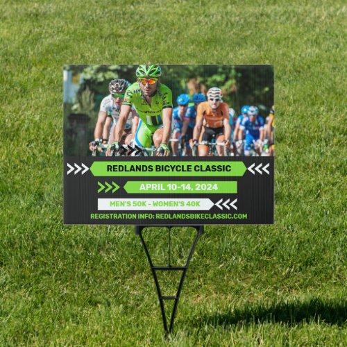 Customize Generic City Bicycle Race Event Boulevar Sign