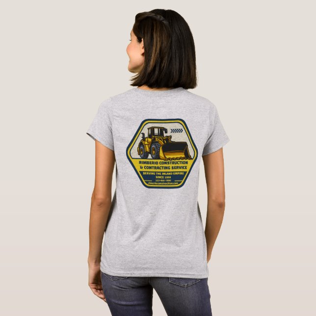 Customize Generic Construction Contracting Busines T-Shirt (Back Full)