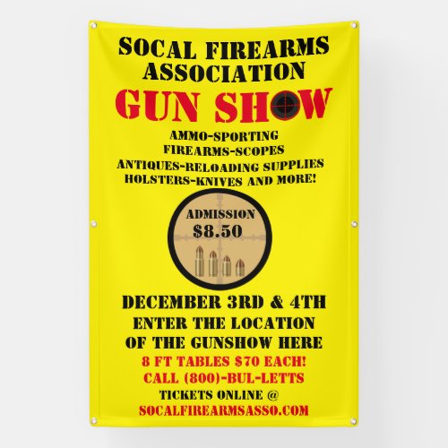 Customize Generic Gun Show Event Detailed  Banner