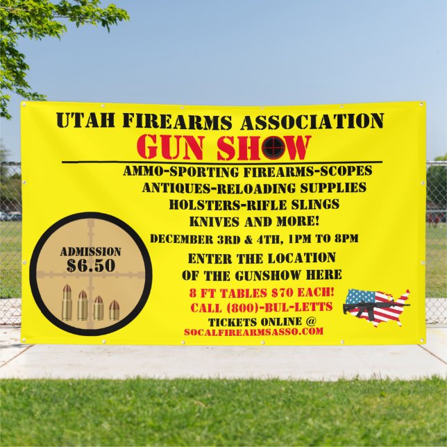 Customize Generic Gun Show Event  Detailed Icon  Banner (Outside)