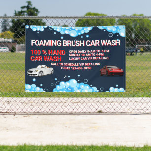 Customize Generic Large Car Wash Business  Banner