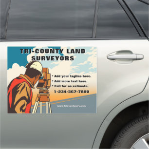 Customize Generic Surveyor Business Truck Car Magnet