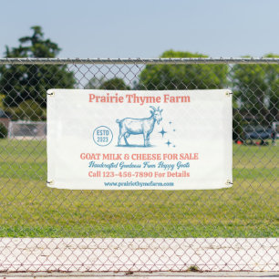 Customize Goat Farm Milk Cheese For Sale Banner