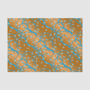 Customize Gold Jasmine Flapper Style Tissue Paper