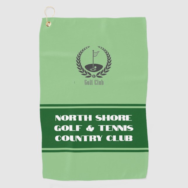 Customize Golf Country Club Towel with Club Logo (Front)