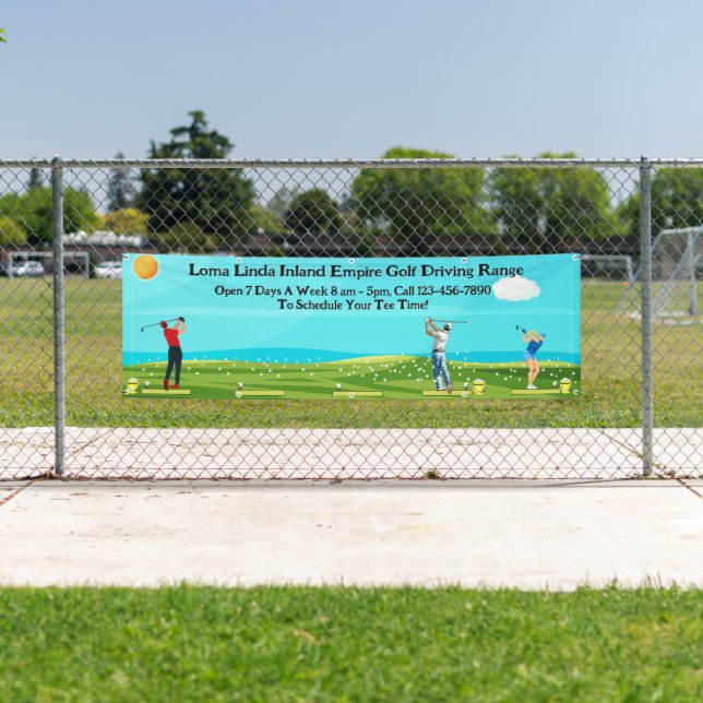 Customize Golf Driving Range Business Scenic  Banner (Insitu)