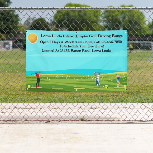Customize Golf Driving Range Business Scenic  Banner (Insitu)