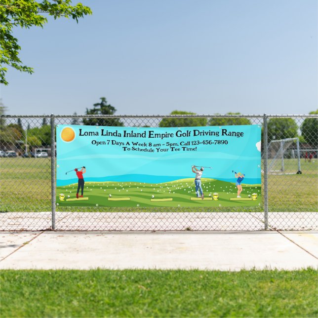 Customize Golf Driving Range Business Scenic  Banner (Insitu)