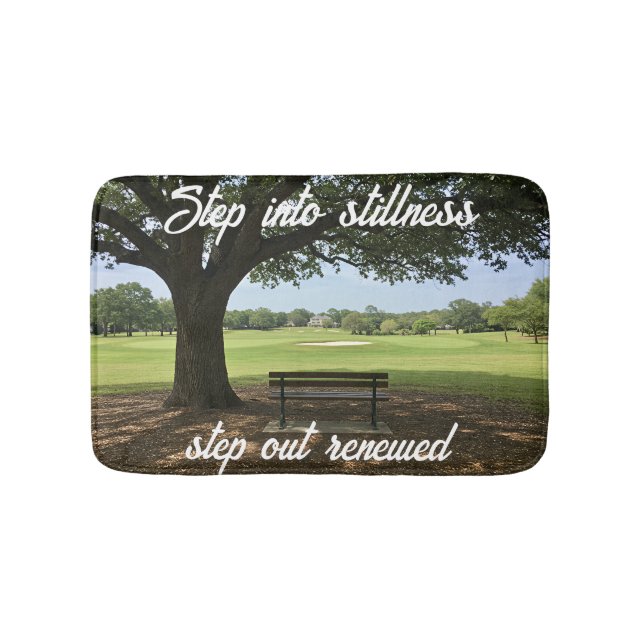 Customize Golf Step Into Stillness Design Bath Mat (Front)