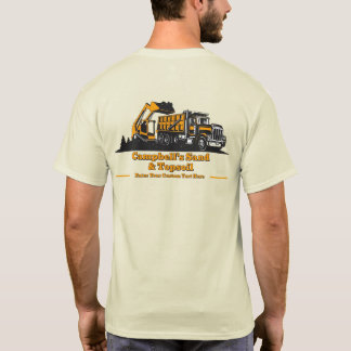 Customize Gravel Truck Skid Steer Contractor Brand T-Shirt