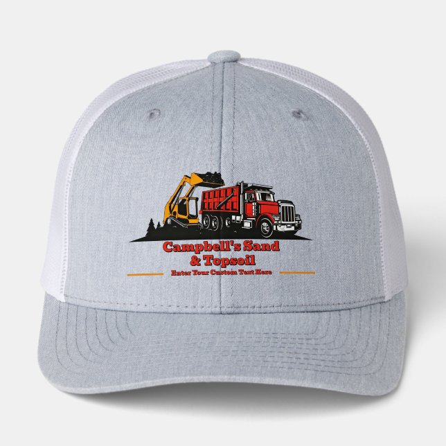 Customize Gravel Truck Skid Steer Contractor Hat (Front)