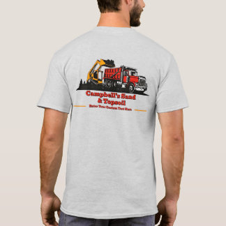 Customize Gravel Truck Skid Steer Contractor  T-Shirt
