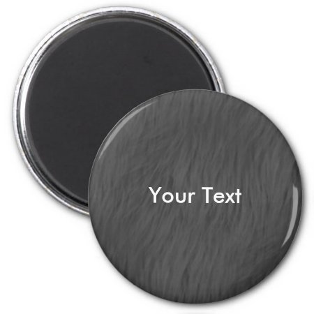 Customize Gray Animal Fur Magnet