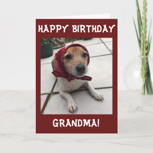 Customize Greetings Card Happy Birthday Grandma