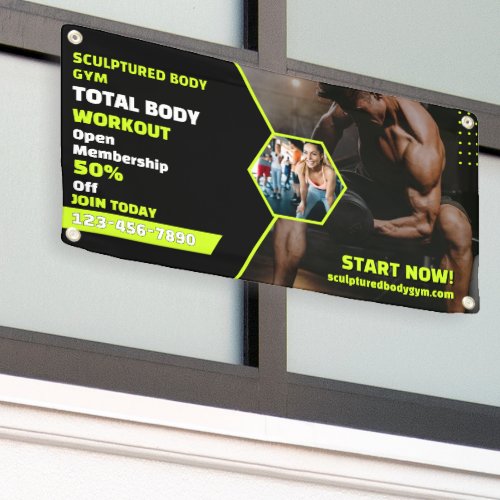 Customize Gym Workout Generic Membership Drive Pro Banner