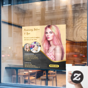 Customize Hair Salon Spa Cut Color Tinting Window Cling