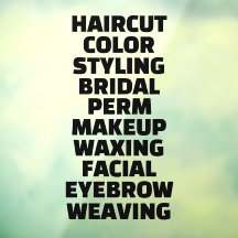 Customize Hair Salon Spa List Of Services Large