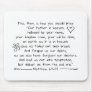 Customize Handwriting Bible Verse The Lords Prayer Mouse Pad