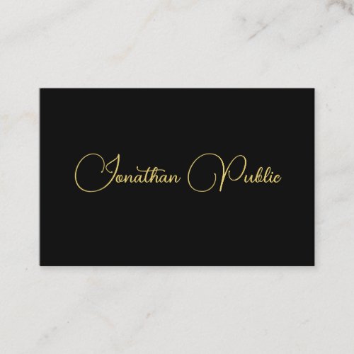 Customize Handwritten Script Name Template Elegant Business Card