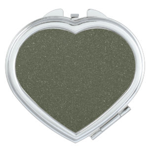 Customize Heart Compact Mirror – Speckled Green