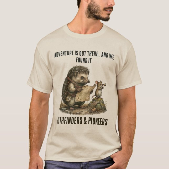 Customize Hedgehog & Mouse Adventure Explorer Tee (Front)