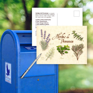 Customize Herbes de Provence Postcard