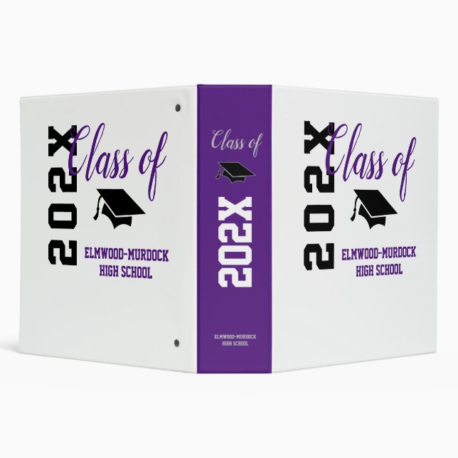 Customize High School Graduation Ideas 3 Ring Binder (Background)