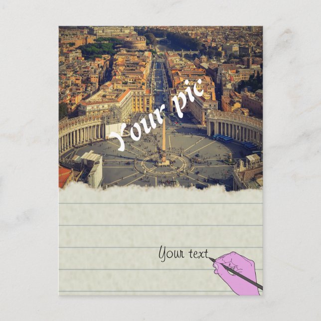 Customize Holiday Postcard (Front)