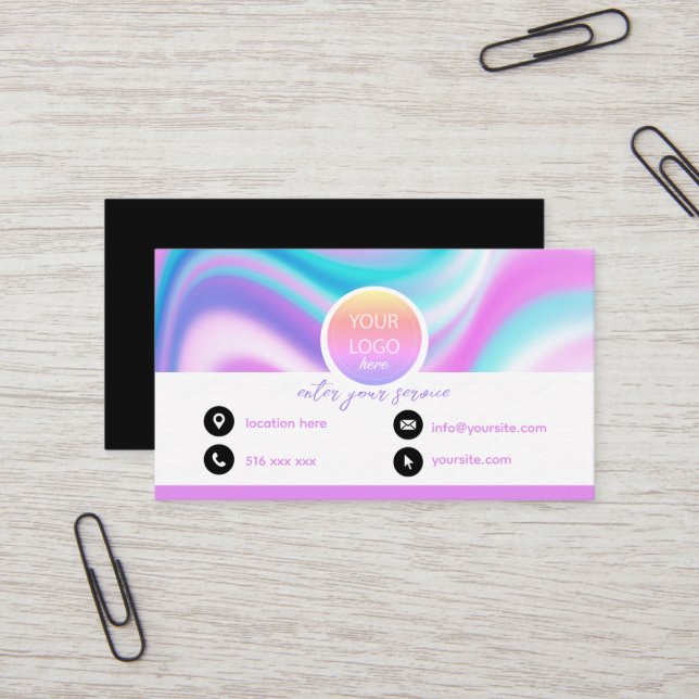 Customize holographic hologram business card (Front/Back In Situ)